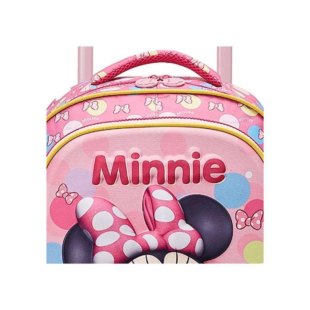 Mochila De Carrinho Escolar Minnie 3d Xeryus - 4