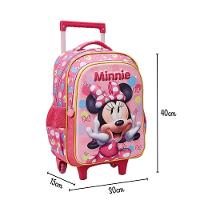 Mochila De Carrinho Escolar Minnie 3d Xeryus - 2