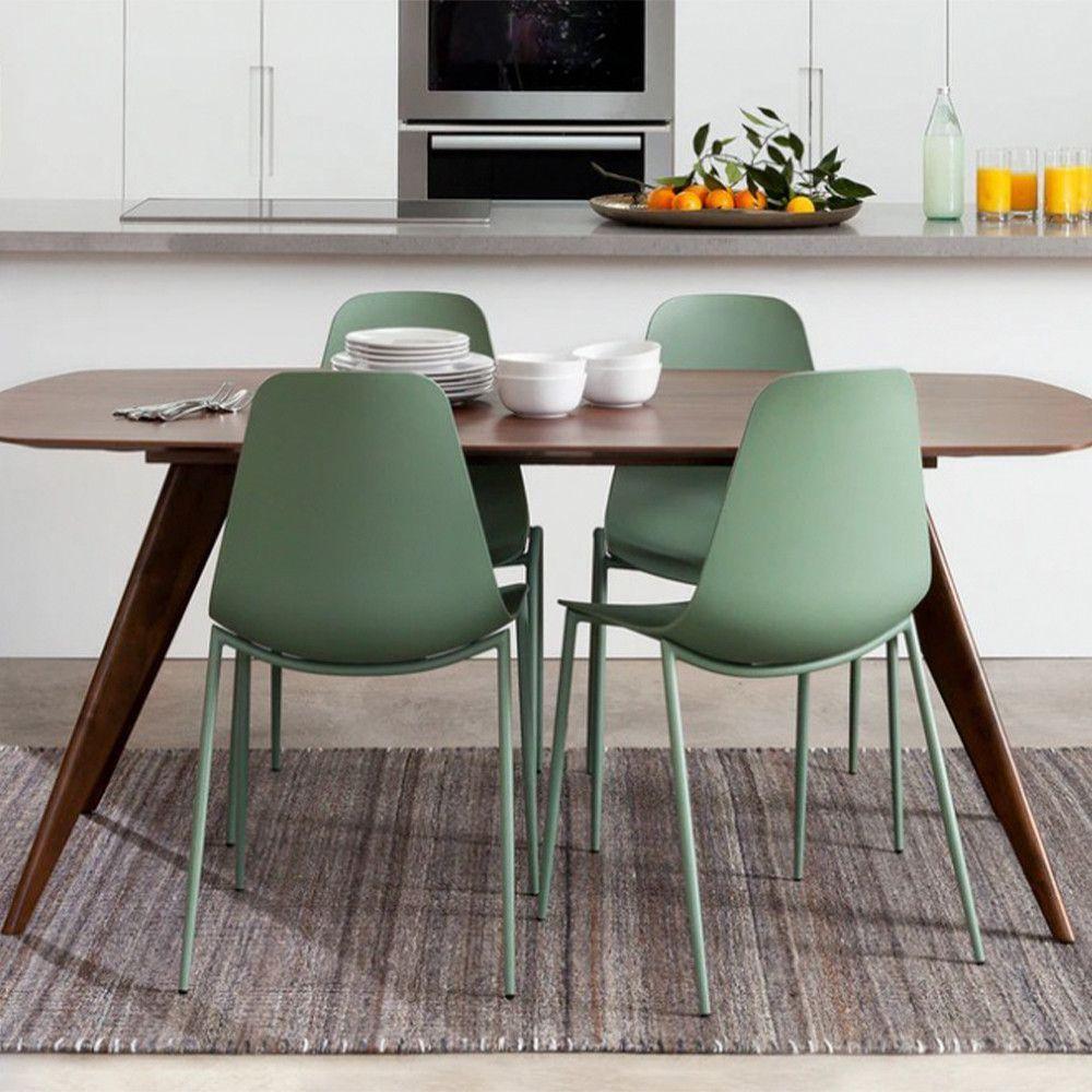 Kit Com 2 Cadeiras Miami Com Assento Polipropileno Fratini Verde Aloe - 3