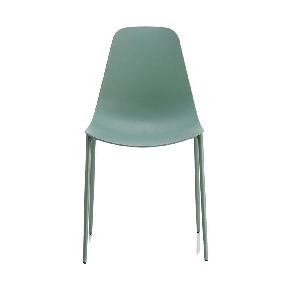 Kit Com 2 Cadeiras Miami Com Assento Polipropileno Fratini Verde Aloe - 6