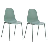 Kit Com 2 Cadeiras Miami Com Assento Polipropileno Fratini Verde Aloe - 1