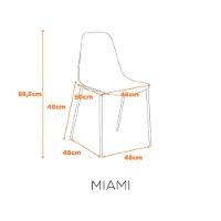 Kit Com 2 Cadeiras Miami Com Assento Polipropileno Fratini Verde Aloe - 2