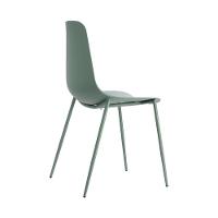 Kit Com 2 Cadeiras Miami Com Assento Polipropileno Fratini Verde Aloe