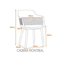 Kit Com 2 Cadeiras Montreal Com Estrutura Em Polipropileno Nude - 2
