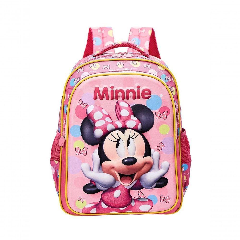 Mochila De Costas Escolar Minnie 3d Disney 13242 - 1