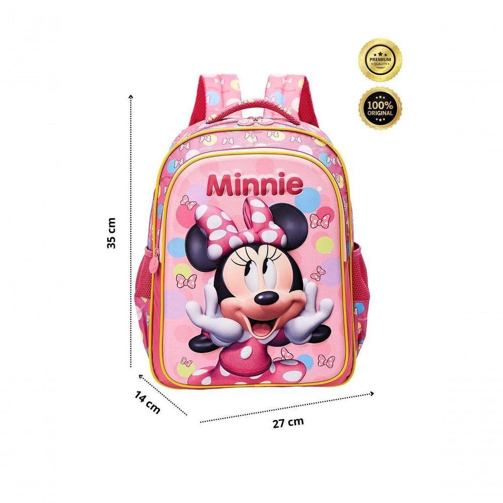 Mochila De Costas Escolar Minnie 3d Disney 13242 - 2