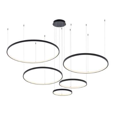 Lustre Pendente Astraled Bevis Pl-9743 Preto Led Bivolt Preto Pl-9743