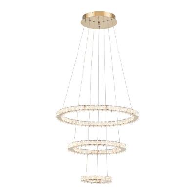 Lustre Pendente Astraled Slaney Pl-9747 Dourado Led Bivolt Dourado Pl-9747