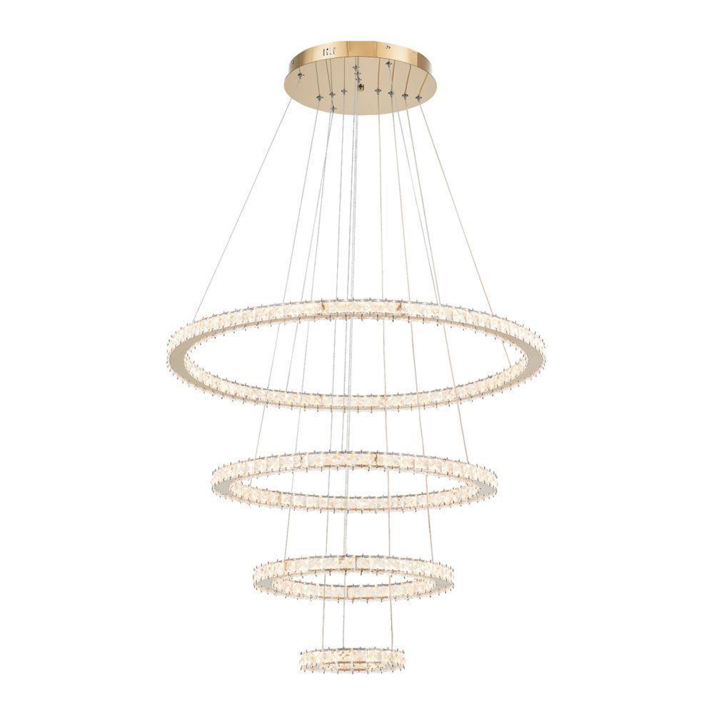 Lustre Pendente Astraled Slaney Pl-9748 Dourado Led Bivolt Dourado Pl-9748 - 1