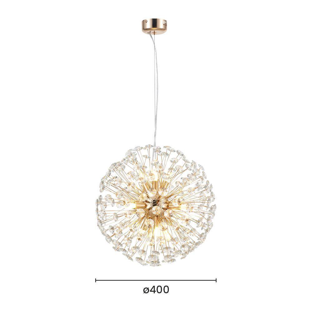 Lustre Pendente Astraled Buna Pt-1044 Dourado Brilho G9 Bivolt Dourado Pt-1044 - 2