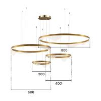 Lustre Pendente Astraled Lomy Pl-9854 Dourado Led Bivolt Dourado Pl-9854 - 2