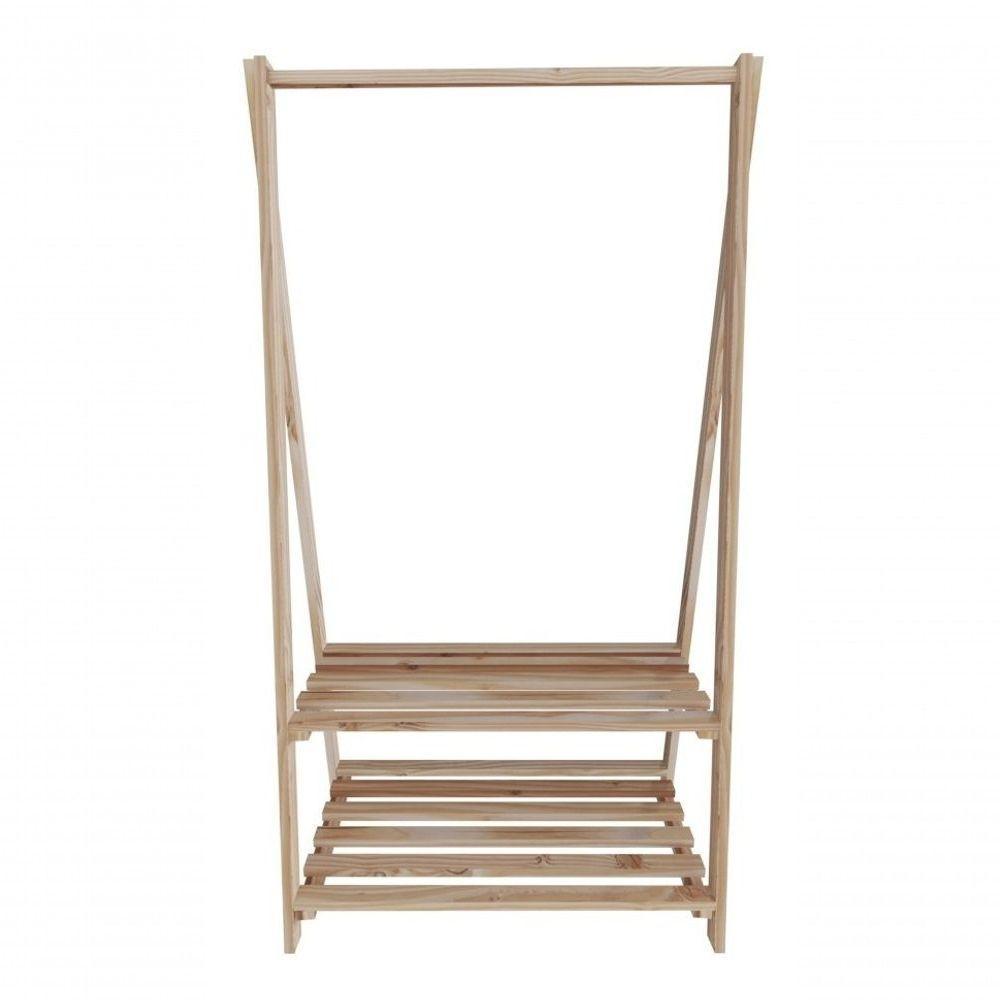 Cabideiro Arara Para Roupas 170Cm Altura C/ Sapateira - 5