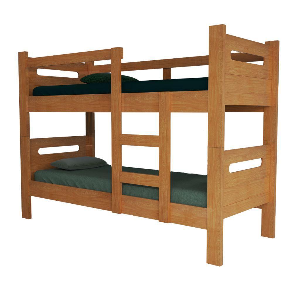 Beliche Amanda Solteiro Com Cercado E Escada Cor Cerejeira - 1