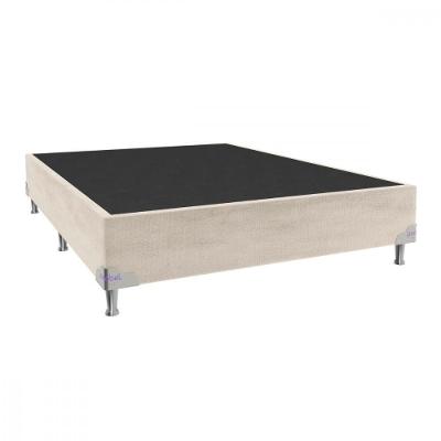 Base Para Cama Box Casal 138x188x28 Sued Bege Portobel Bege