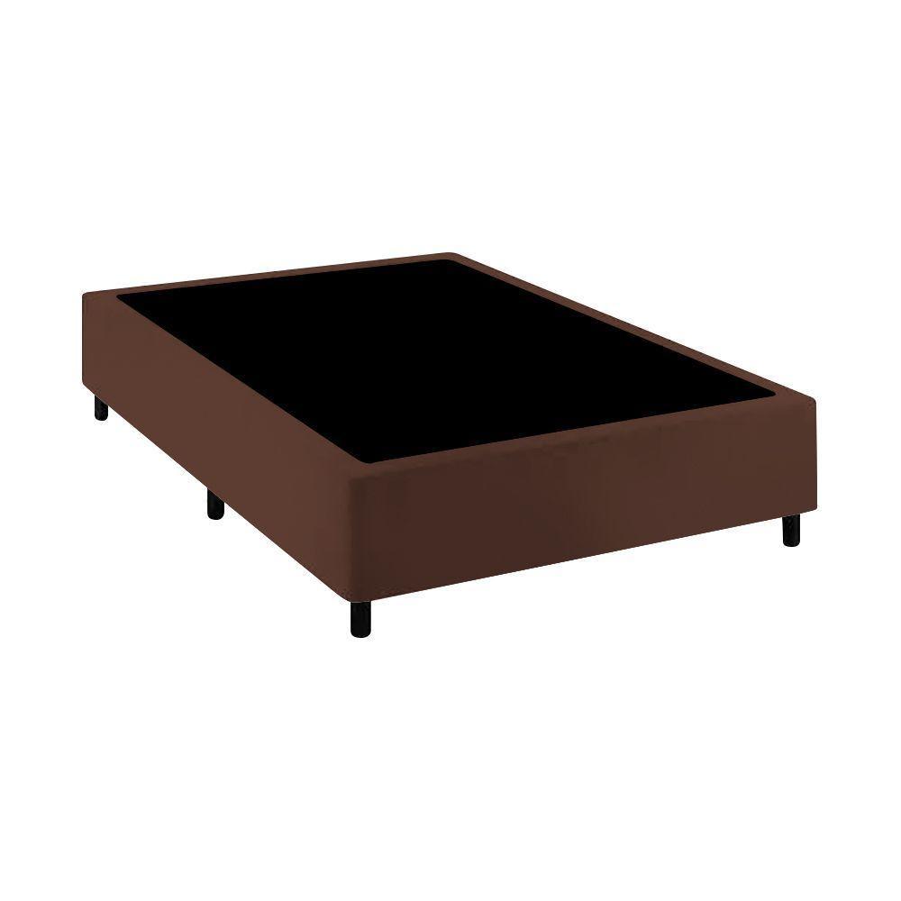 Base Cama Box Premium Casal Comum Marrom - 1