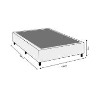 Base Cama Box Premium Casal Comum Cinza - 2