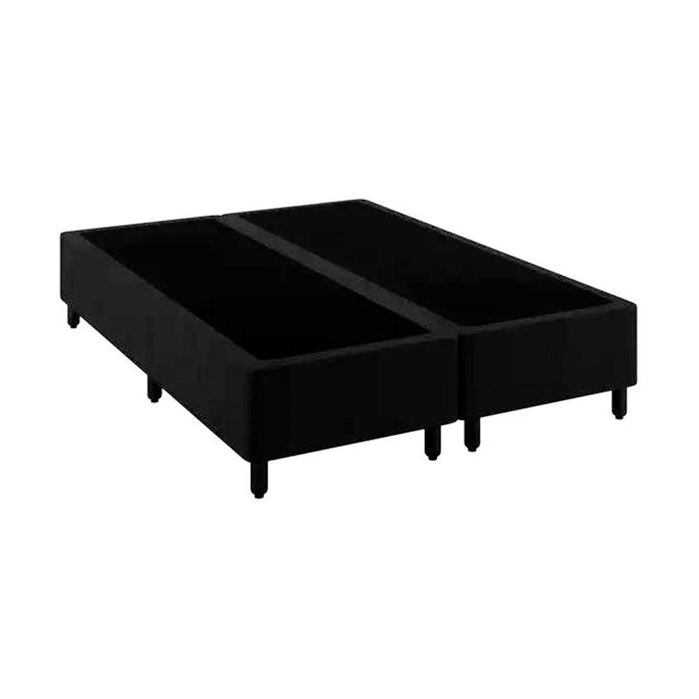Base Cama Box Premium Queen Comum Preto - 1