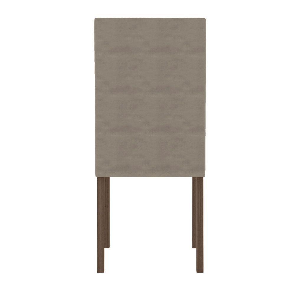 Conjunto Sala De Jantar Retangular Mesa Liz 160cm E 06 Cadeiras Josi Amêndoa Com Off White - 9