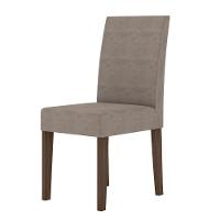 Conjunto Sala De Jantar Retangular Mesa Liz 160cm E 06 Cadeiras Josi Amêndoa Com Off White