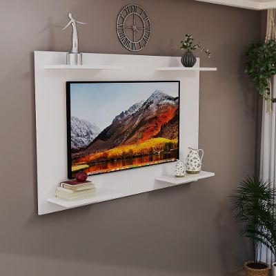 Painel Para TV Até 50 Pol Home Amanda Em MDF Laqueado Moderno Branco