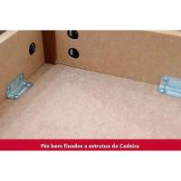 Sala De Jantar Completa Lins C- Tampo Madeirado 120x80cm E 4 Cadeiras Milla Nature-off White - Linho Bege - Henn - 2