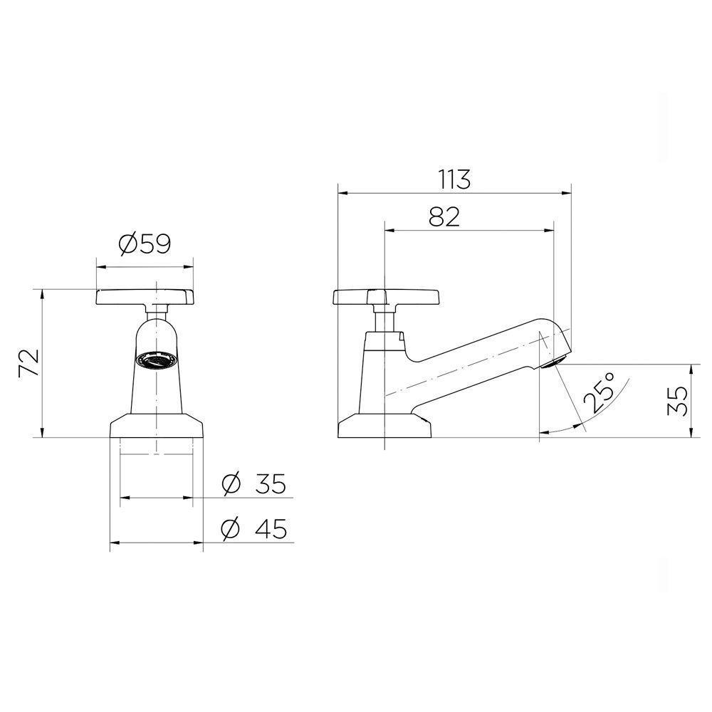 Torneira Docol Nova Pertutti 903006 De Bancada Cromada - 2