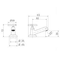 Torneira Docol Nova Pertutti 903006 De Bancada Cromada - 2