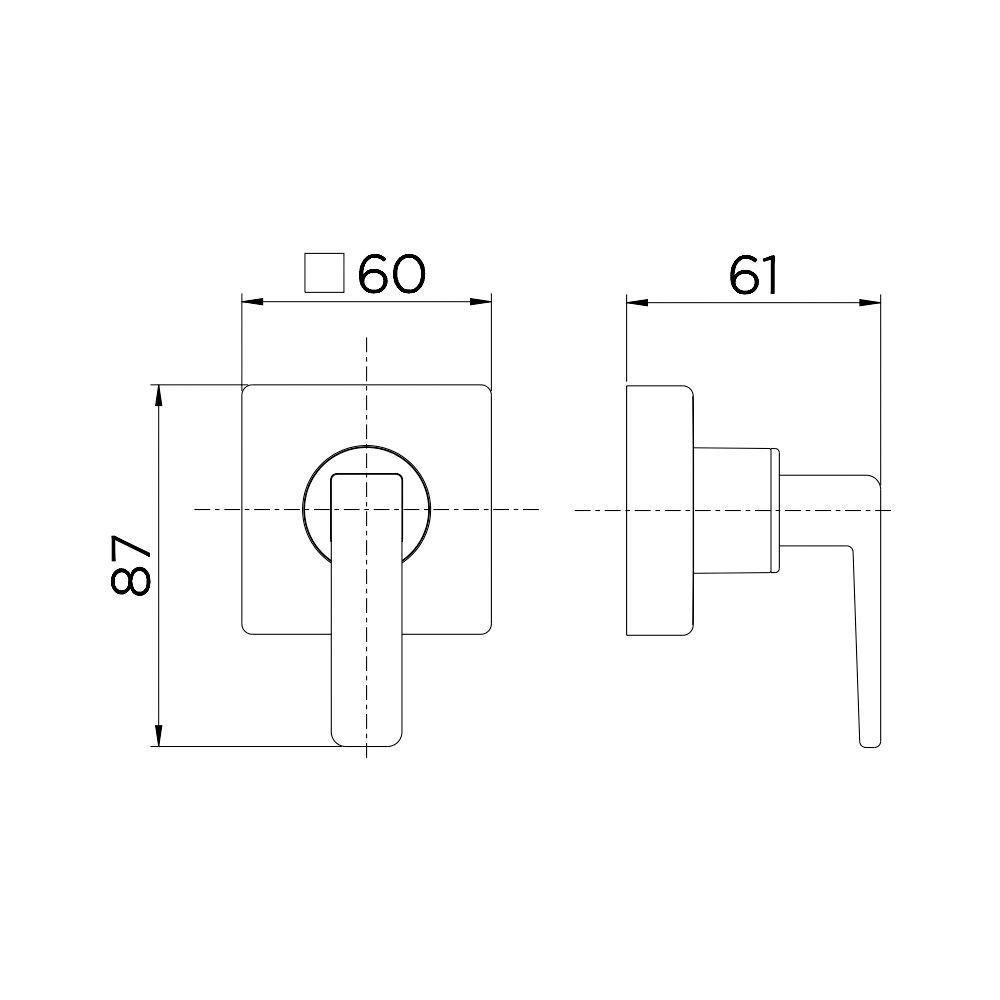 Acabamento Para Registro Docol Stillo 823972 Docolbase 1-2", 3-4" E 1" Ouro Escovado Ouro Escovado 00823972 - 3