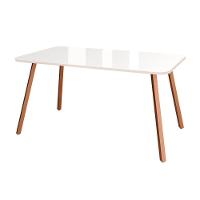 Sala De Jantar Completa Ariel Menor 1602 Tampo Madeirado C- Vidro 120x80cm E 4 Cadeiras Lira Gelo-off White Rose - Cobre-linho Areia-courin - Carraro - 7