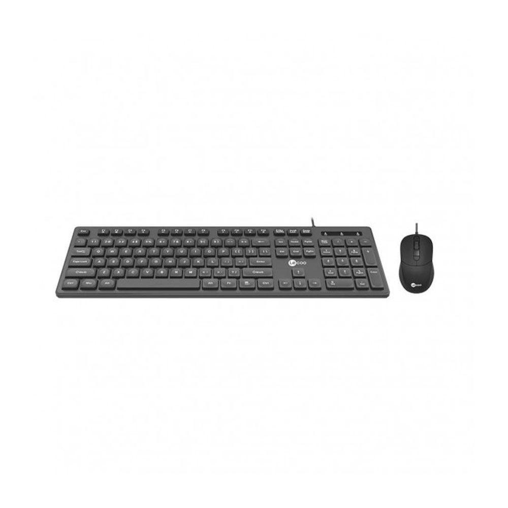 Kit Teclado E Mouse Com Fio Cm102 Preto Lecoo - 3
