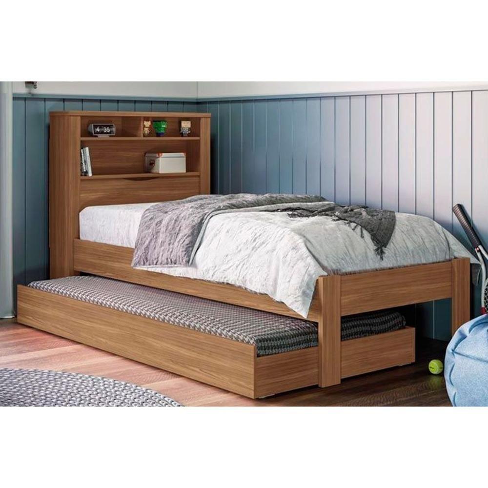 Cama Multifuncional Juvenil Invicta C- Auxiliar Jatobá - Santos Andirá - 1