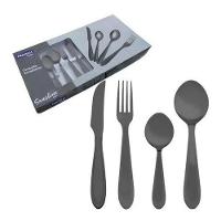 Conjunto De Talheres Black Sun Faqueiro Aço Inox 24 Peças - 1
