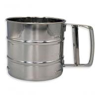 Caneca Peneira Polvilhadora Com Tela E Mexedor - Aço Inox A Solução Perfeita Para Peneirar, Polvilhar E Mexer Ingredient - 2