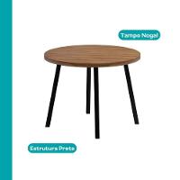 Conjunto Sala De Jantar 4 Cadeiras Dália Carraro Nogal Preto - 3