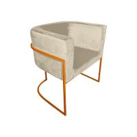 Kit 10 Cadeiras De Jantar Premium Base De Ferro Cobre Veludo Bege - 2