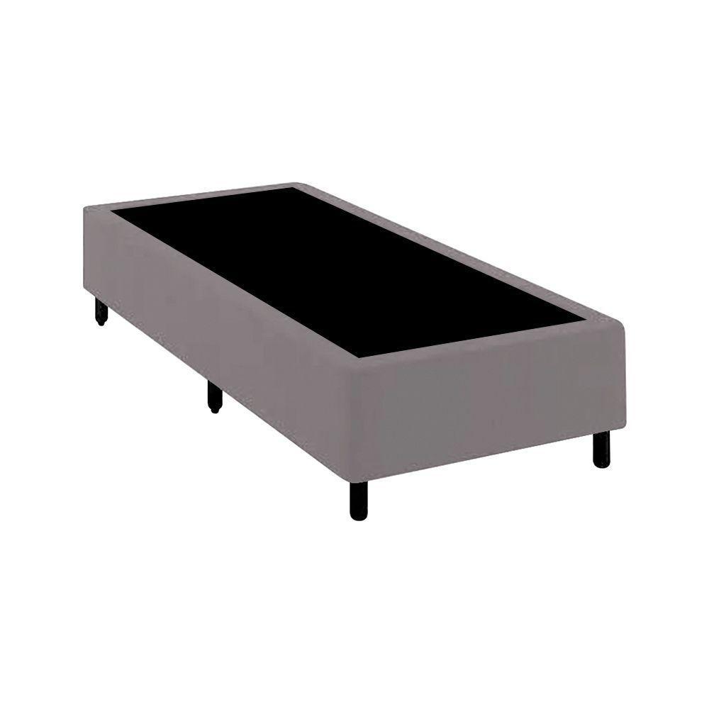 Base Cama Box Solteiro Comum Cinza - 1