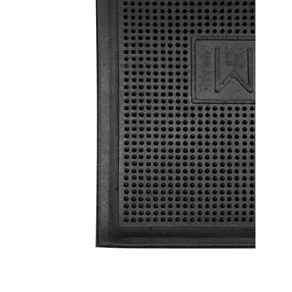 Capacho De Borracha Antiderrapante Ecco 23 Preto 0,40x0,60m - 3