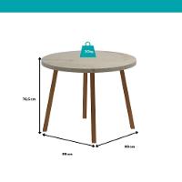 Conjunto Sala De Jantar 4 Cadeiras Roman Carraro Petra E Rosê