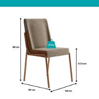 Conjunto Sala De Jantar 4 Cadeiras Roman Carraro Petra E Rosê - 7