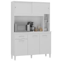 Armario Cozinha Ceara Com 5 Portas Branco Branco - 1