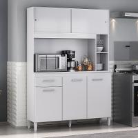 Armario Cozinha Ceara Com 5 Portas Branco Branco - 4