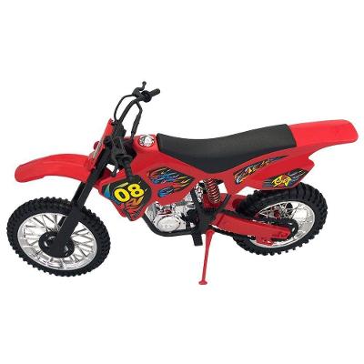 Moto De Motocross De Brinquedo Com Apoio Cor:vermelho
