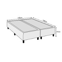 Base Cama Box Queen Comum Marrom - 2