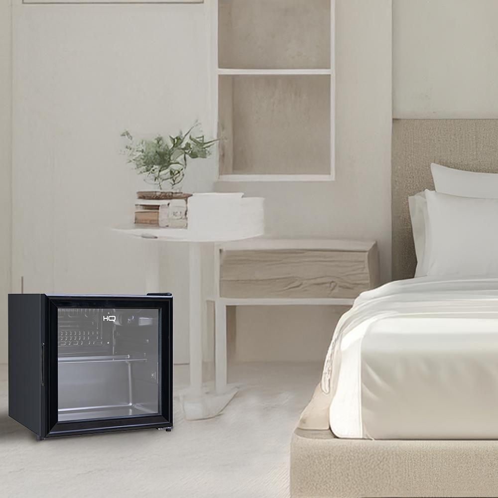 Frigobar Expositor Vertical HQ Vidro Duplo 50 Litros Preto HQ-50FBPV 127V - 8