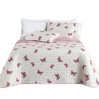 Kit Cobre Leito Colcha Júlia Queen 3 Peças Micropercal 200 Fios Dupla Face Estampado - Borboleta - 2