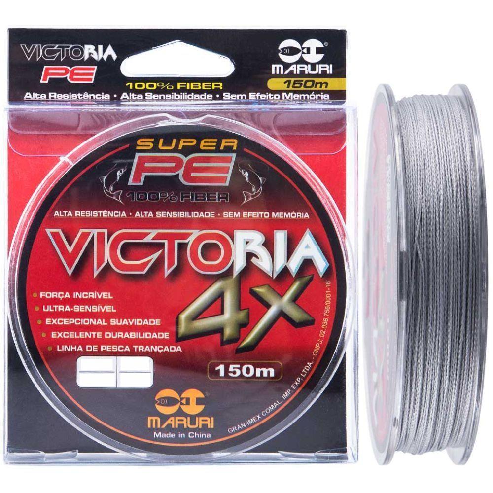 Linha Multifilamento Victoria 4x Super Pe 58lb 0,45mm Cinza 150m - 1