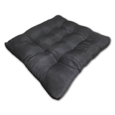 Almofada Futon Assento Decoração 50x50cm Flat Cinza Escuro