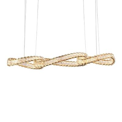 Lustre Pendente Nordecor Lezie Ori 2742 Ouro Brilho Led Bivolt Ouro Brilho 2742