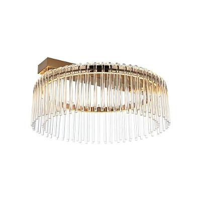 Plafon Nordecor Gouli 2894 50cm Led Bivolt Ouro Brilho Ouro Brilho 2894