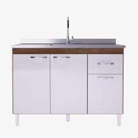 Balcão Para Pia 120cm Indekes Sem Tampo 6115.491 Noce/off